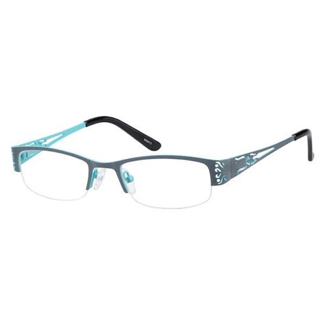 rectangular half rim glasses women.